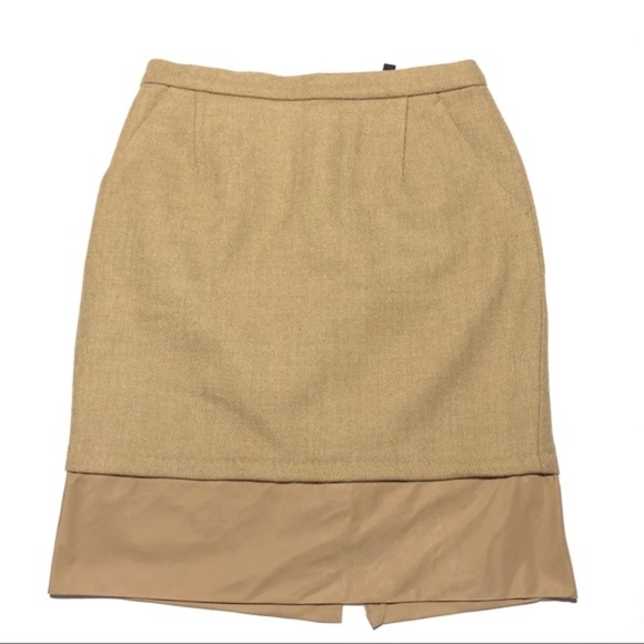 BNWT BCBGMAXAZRIA Camel Jenna Pencil Skirt - Picture 1 of 12